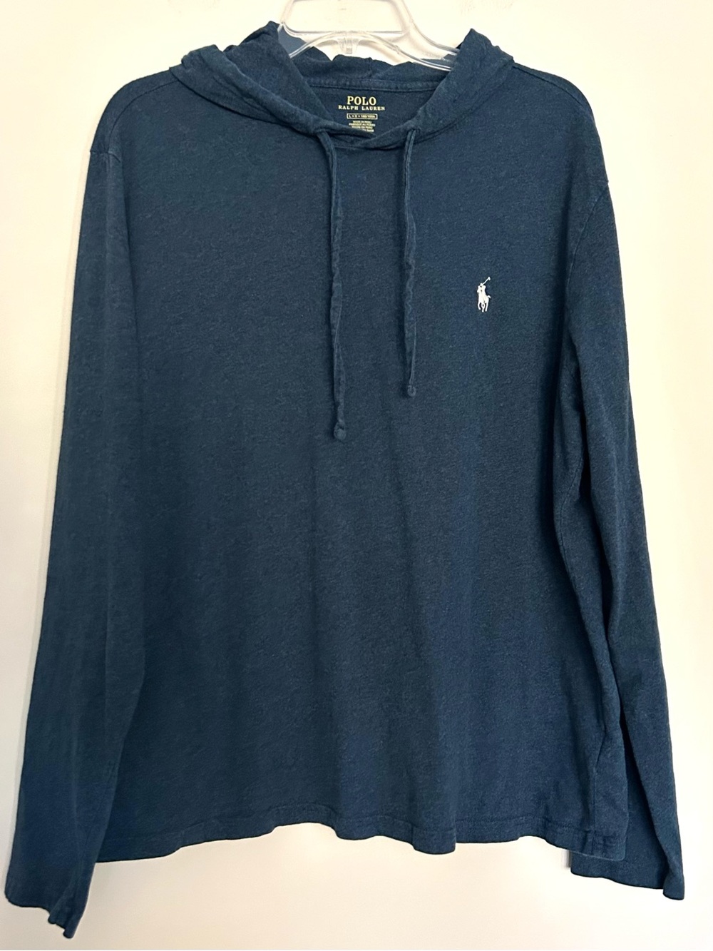 Polo Ralph Lauren Men’s Navy Long Sleeve Cotton Hoodie Pullover
